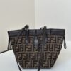 Replica Fendi Origami Small Brown Cotton - premium superclone handbag