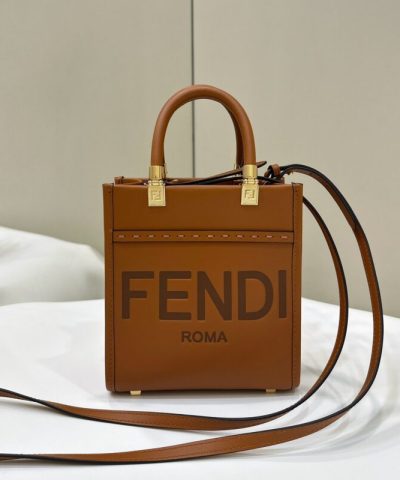 Replica Fendi Mini Tote Brown