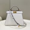 Replica Fendi Peekaboo Medium White - elite factory replica handbag