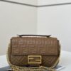 Replica Fendi Baguette Sliding Chain Brown - high-end replica designer purse