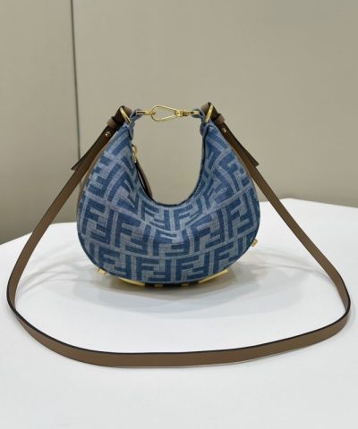 Replica Fendi Fendigraphy Small Denim Blue - high-quality designer bag dupe