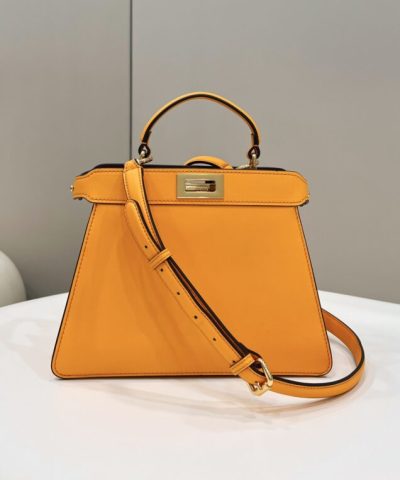 Replica Fendi Peekaboo Medium Orange - high-quality designer bag dupe