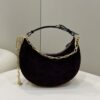 Replica Fendi Fendigraphy Large Black Velvet - affordable luxury replica bag