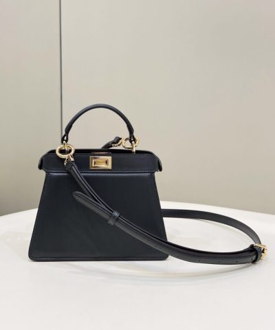 Replica Fendi Peekaboo Mini Black - affordable luxury replica bag