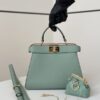 Replica Fendi Peekaboo Medium Light Green - 1:1 premium replica handbag
