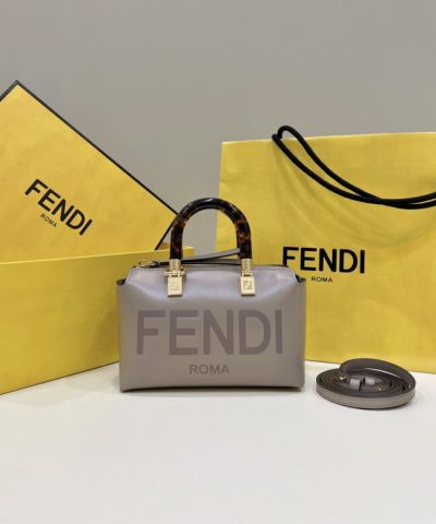 Replica Fendi By The Way Boston Dark Beige - affordable luxury replica bag