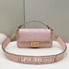 Replica Fendi Baguette Ff Pink - 1:1 premium replica handbag