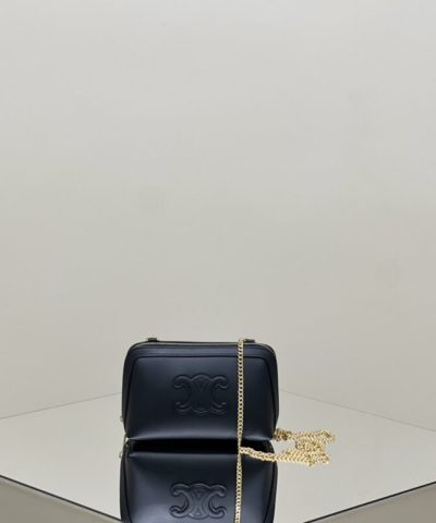 Replica Celine Triomphe Clutch Black