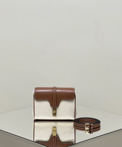 Replica Celine Soft 16 Mini Brown - high-end replica designer purse