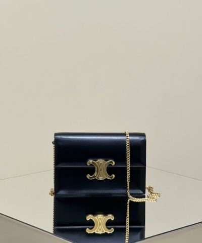Replica Celine Clutch Soir Black