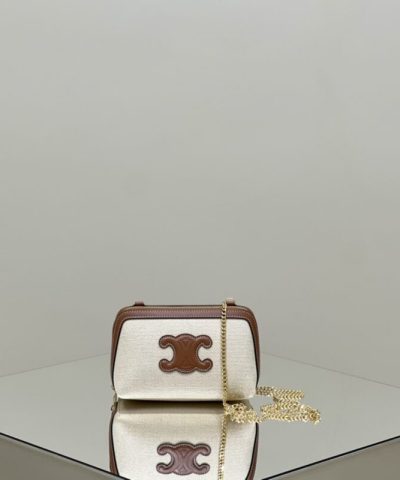 Replica Celine Triomphe Clutch White