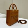 Replica Fendi Mini Tote Brown - affordable luxury replica bag