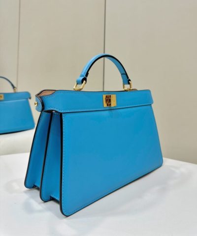 Replica Fendi Peekaboo Large Blue - 1:1 premium replica handbag