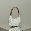 Replica Celine Triomphe Moon Bag White