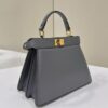 Replica Fendi Peekaboo Mini Grey - elite factory replica handbag