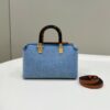 Replica Fendi By The Way Boston Blue Cotton - top-grade luxury bag dupe