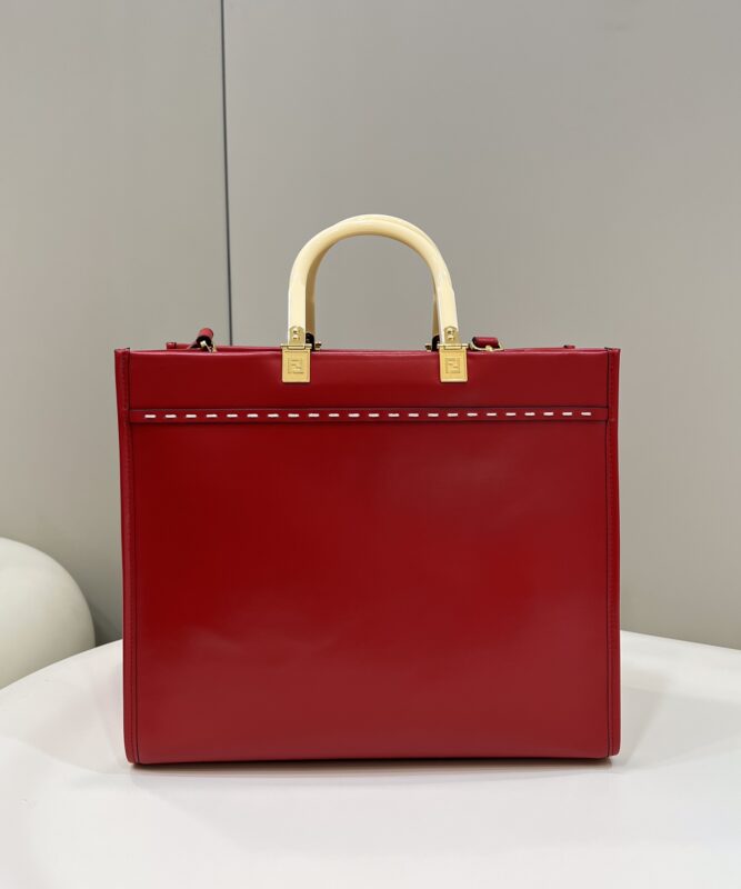Replica Fendi Peekaboo Tote Red - top-grade luxury bag dupe