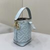 Replica Fendi Tresor Mini Bucket Blue - 1:1 premium replica handbag