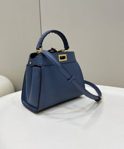 Replica Fendi Peekaboo Small Blue - high-quality designer bag dupe