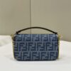 Replica Fendi Baguette Small Dark Bue Denim - 1:1 premium replica handbag