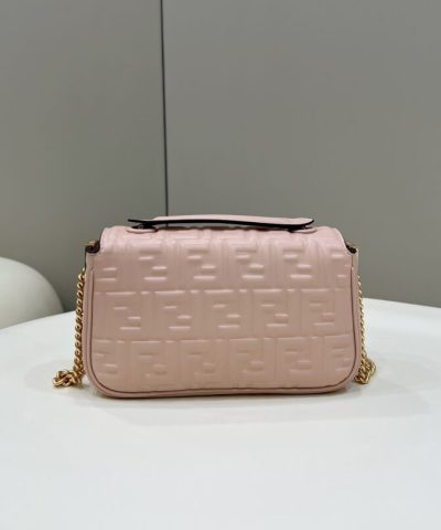 Replica Fendi Baguette Sliding Chain Pink