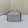 Replica Fendi Baguette Silver Diamond - affordable luxury replica bag