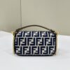 Replica Fendi Baguette Small Cotton Blue - affordable luxury replica bag