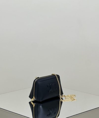 Replica Celine Triomphe Clutch Black - 1:1 premium replica handbag