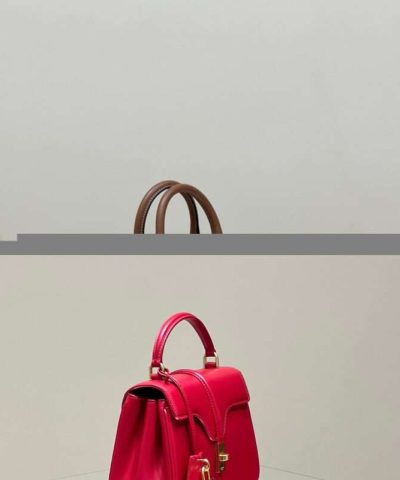 Replica Celine Mini 16 Red - premium superclone handbag