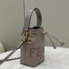 Replica Fendi Tresor Mini Bucket Grey