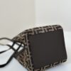 Replica Fendi Origami Small Brown Cotton - designer handbag clone