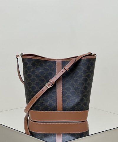 Replica Celine Triomphe Bucket Brown