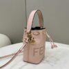 Replica Fendi Tresor Mini Bucket Pink - 1:1 premium replica handbag