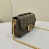 Replica Fendi Baguette Sliding Chain Ff Brown