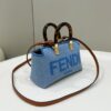 Replica Fendi By The Way Boston Blue Cotton - high-end replica designer purse