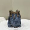 Replica Fendi Origami Small Blue Cotton - affordable luxury replica bag