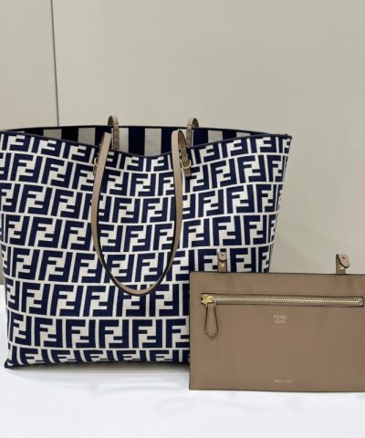 Replica Fendi Two Side Small Tote Blue - designer handbag clone