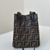Replica Fendi Origami Small Brown Cotton - 1:1 premium replica handbag