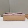 Replica Fendi Baguette Pink Wool - affordable luxury replica bag
