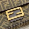 Replica Fendi Baguette Sliding Chain Ff Brown