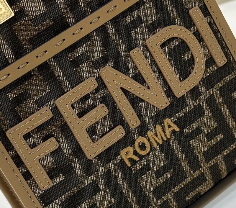 Replica Fendi Mini Tote Brown Monogram - top-grade luxury bag dupe
