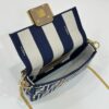 Replica Fendi Baguette Small Cotton Blue