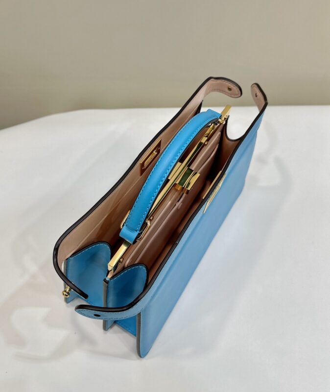 Replica Fendi Peekaboo Large Blue - 1:1 premium replica handbag