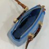 Replica Fendi By The Way Boston Blue Cotton - premium superclone handbag
