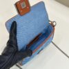 Replica Fendi Baguette Small Denim Blue