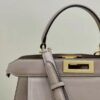 Replica Fendi Peekaboo With Patch Pocket Beige - premium superclone handbag