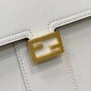 Replica Fendi Peekaboo With Patch Pocket White