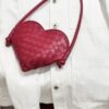 Replica Bottega Veneta Solstice Red Heart - high-end replica designer purse