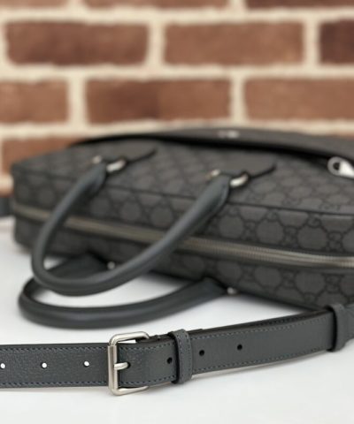 Replica Gucci Crossbody Briefcase Grey