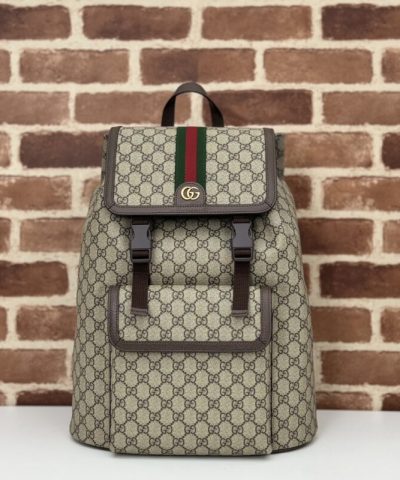 Replica Gucci Large Ophidia Backpack Beige - premium superclone handbag
